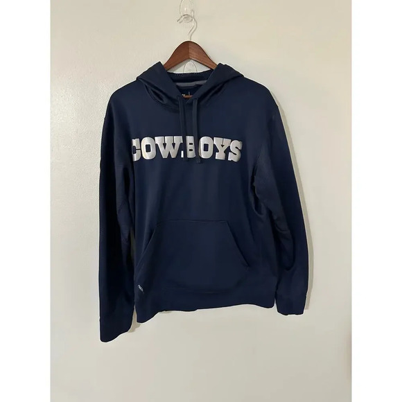 NFL On Field Apparel Vintage Dallas Cowboys Hoodie Therma-Fit - Picture 1 of 4